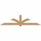 Ekena Millwork Redmond Smooth Timber Gable Bracket, Western Red Cedar, 108"W x 27"H x 3 1/2"D x 5 1/2"F, 6/12 Pitch GBW108X27X0406RED00SWR - alternate 1